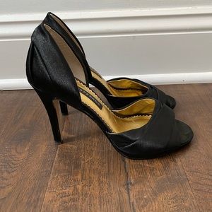 Black Peep-Toe Heels size 5.5